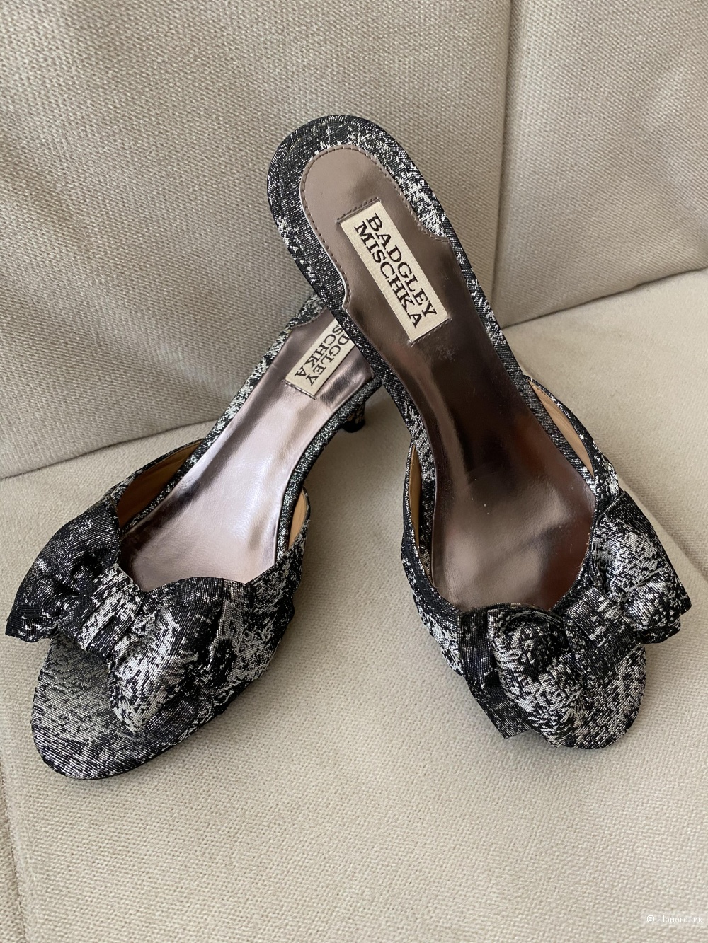 Шлепки Badgley Mischka, 7,5 (USA)