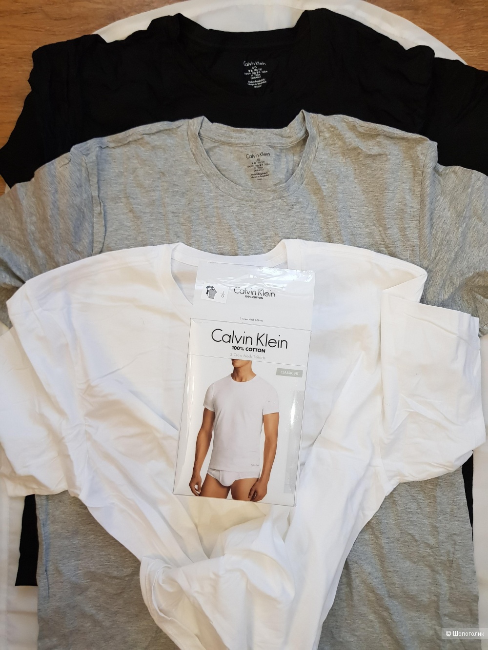 Комплект мужских футболок Calvin Klein,  размер L
