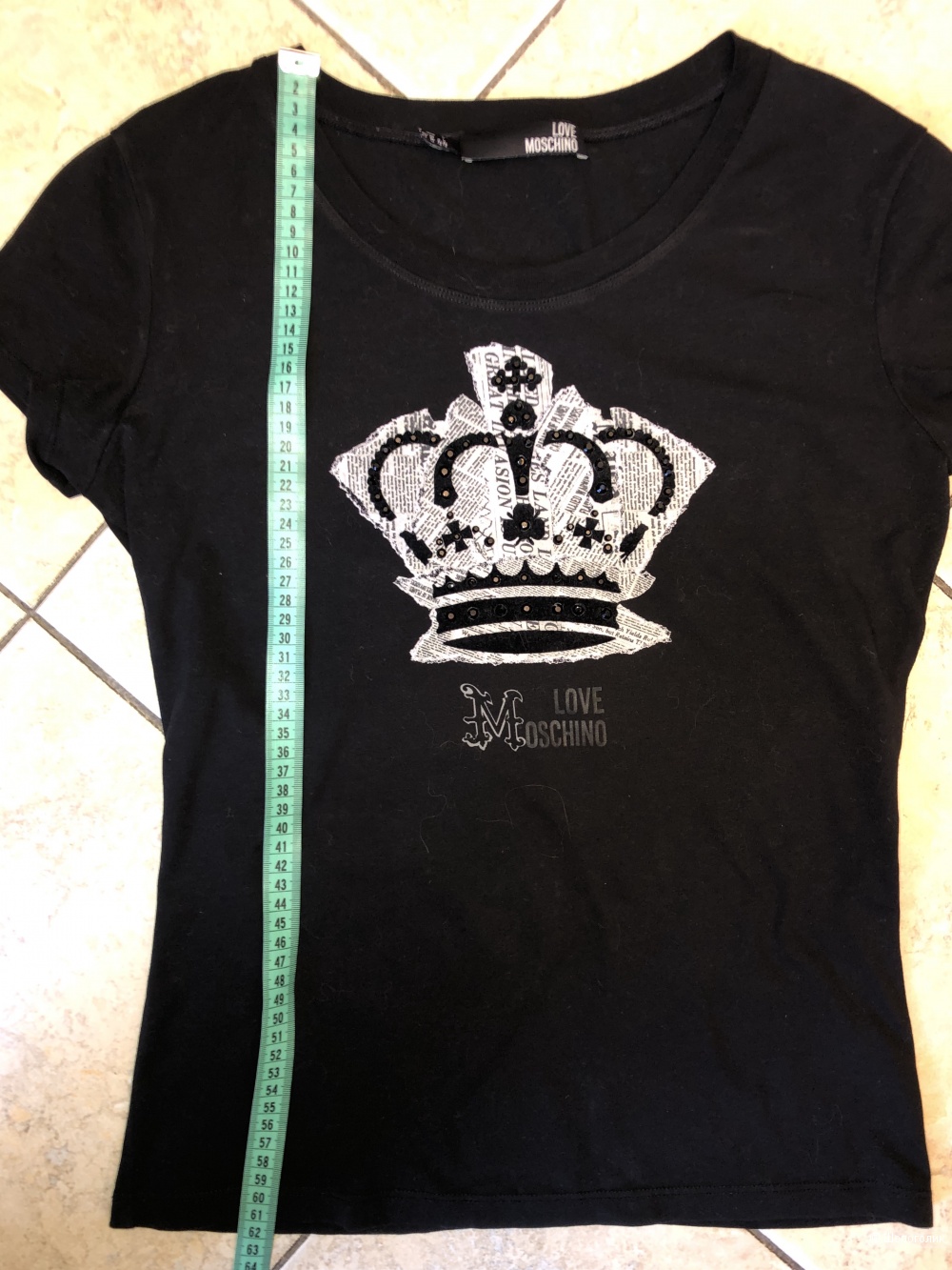 Футболка Love Moschino, размер IT 44 (на российский 46 +/-).