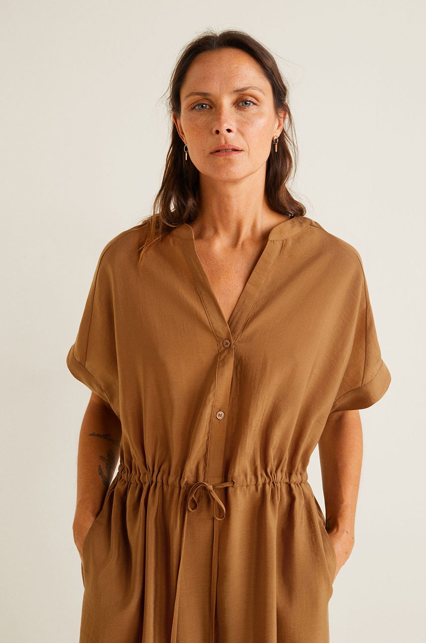 Платье из лиоцелла mango, оверсайз