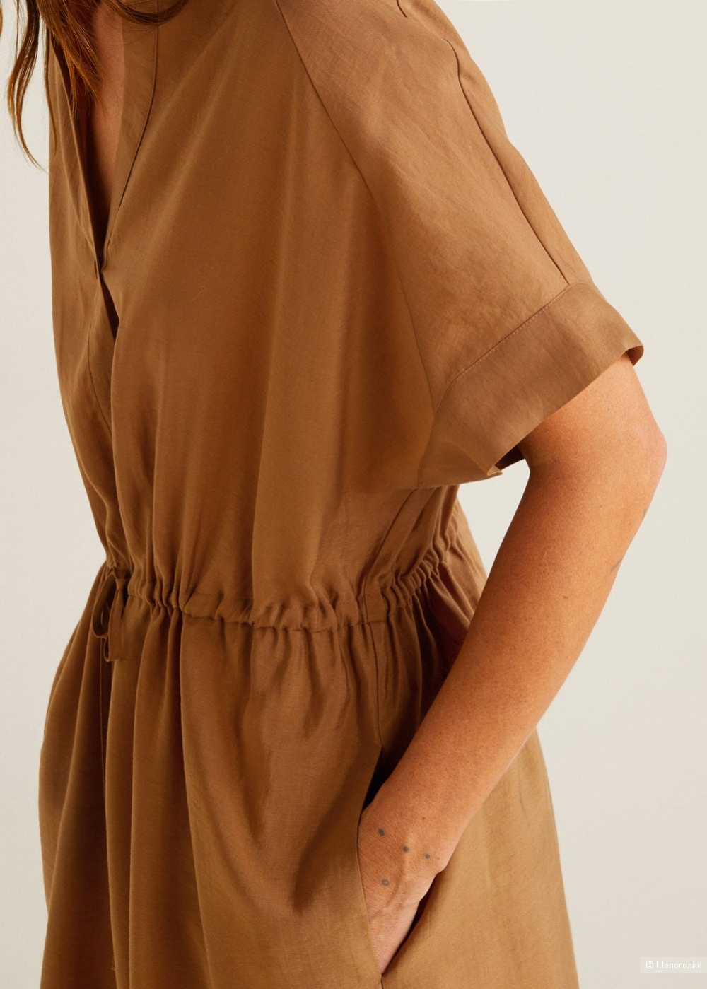 Платье из лиоцелла mango, оверсайз