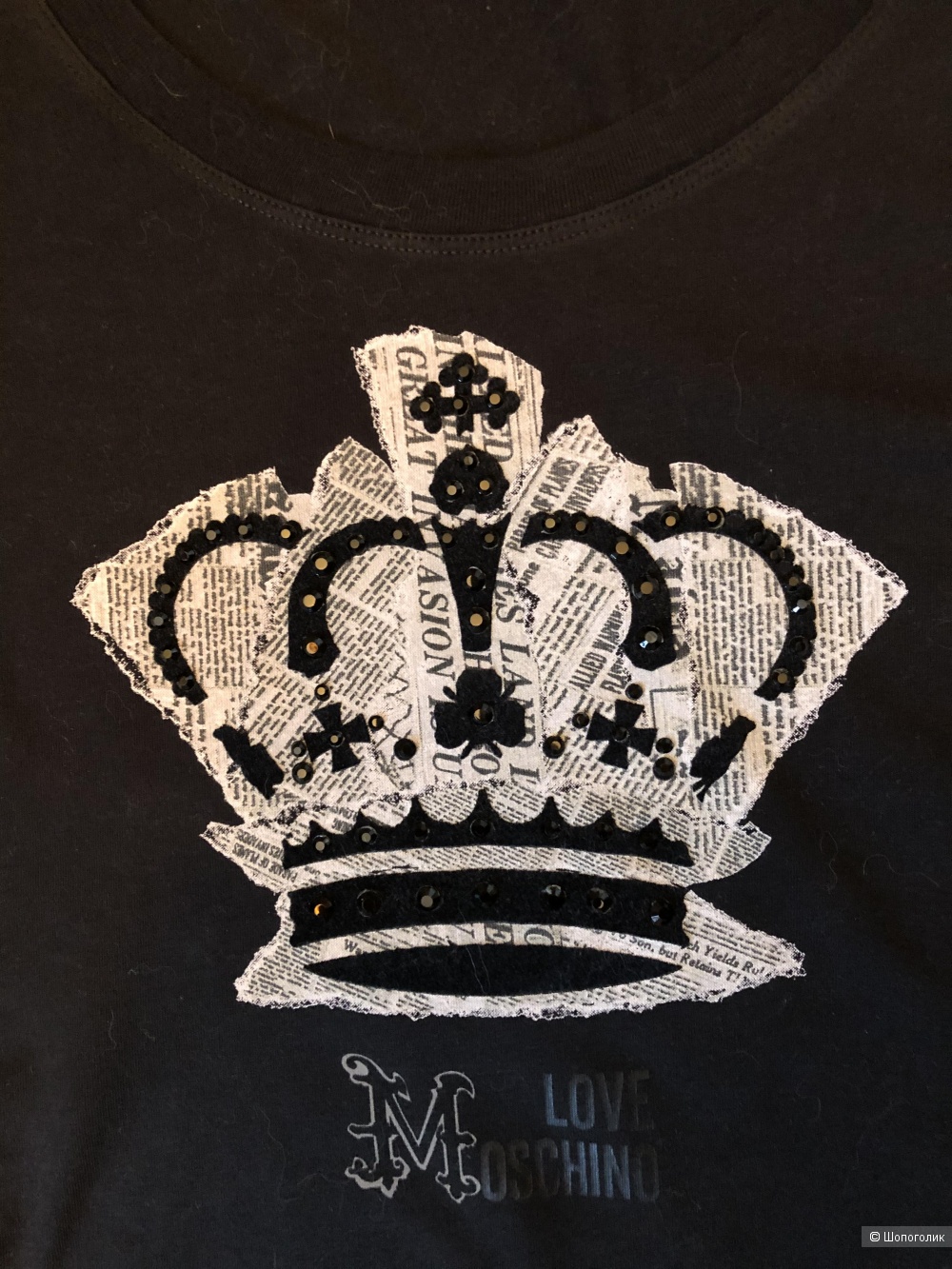 Футболка Love Moschino, размер IT 44 (на российский 46 +/-).