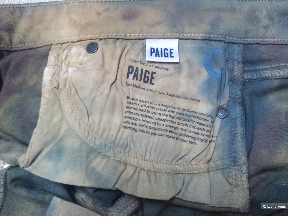 Джинсы PAIGE, р-р 30.