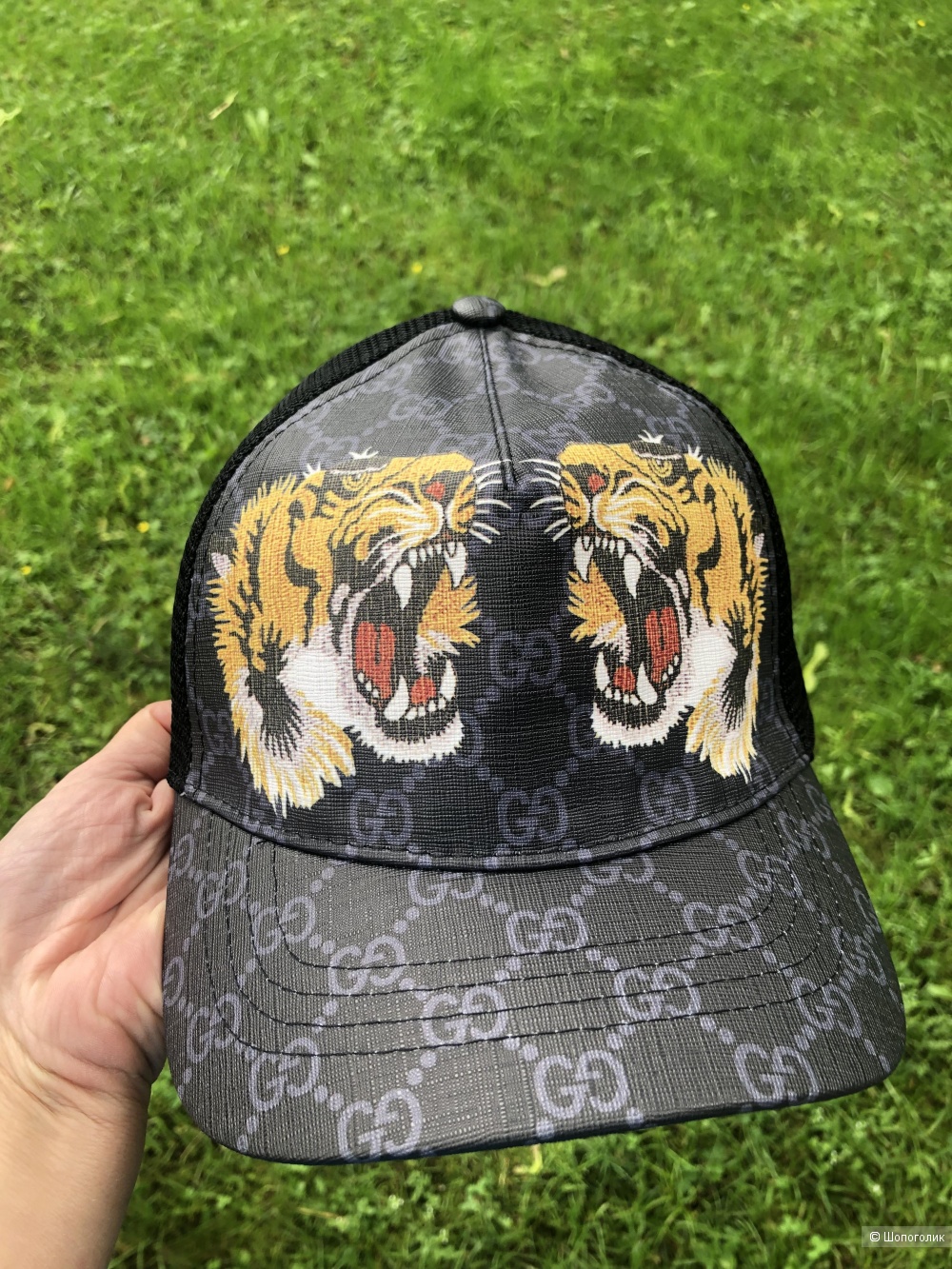 Купка бейсболка Gucci supreme tigers print, one size