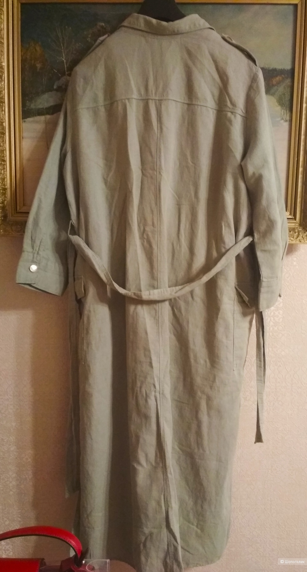 Платье-рубашка zara(L)46-48