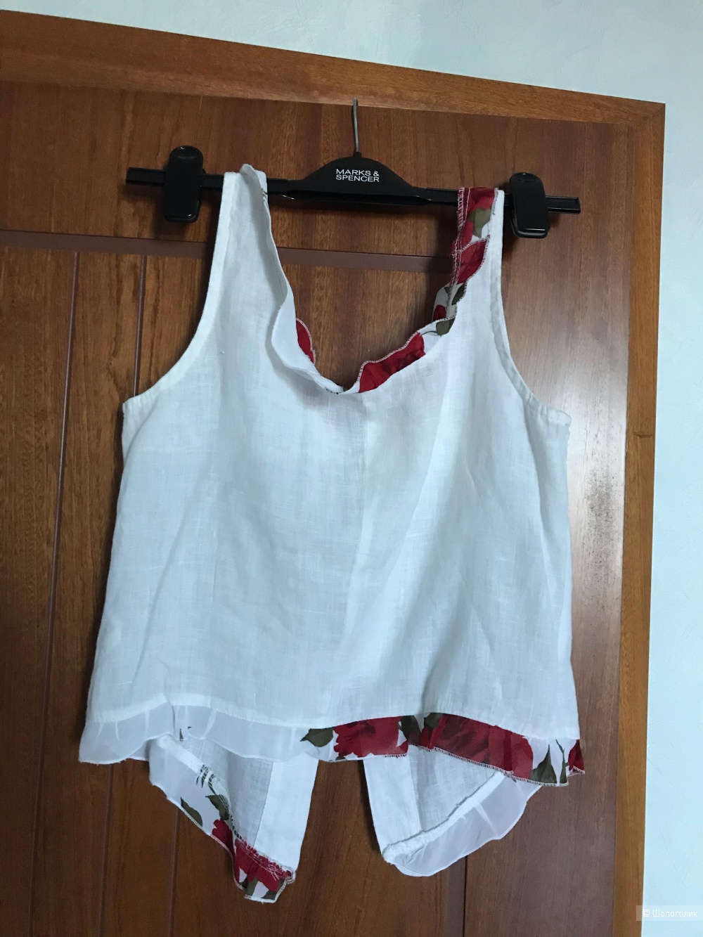 Льняной костюм, размер S (42-44)