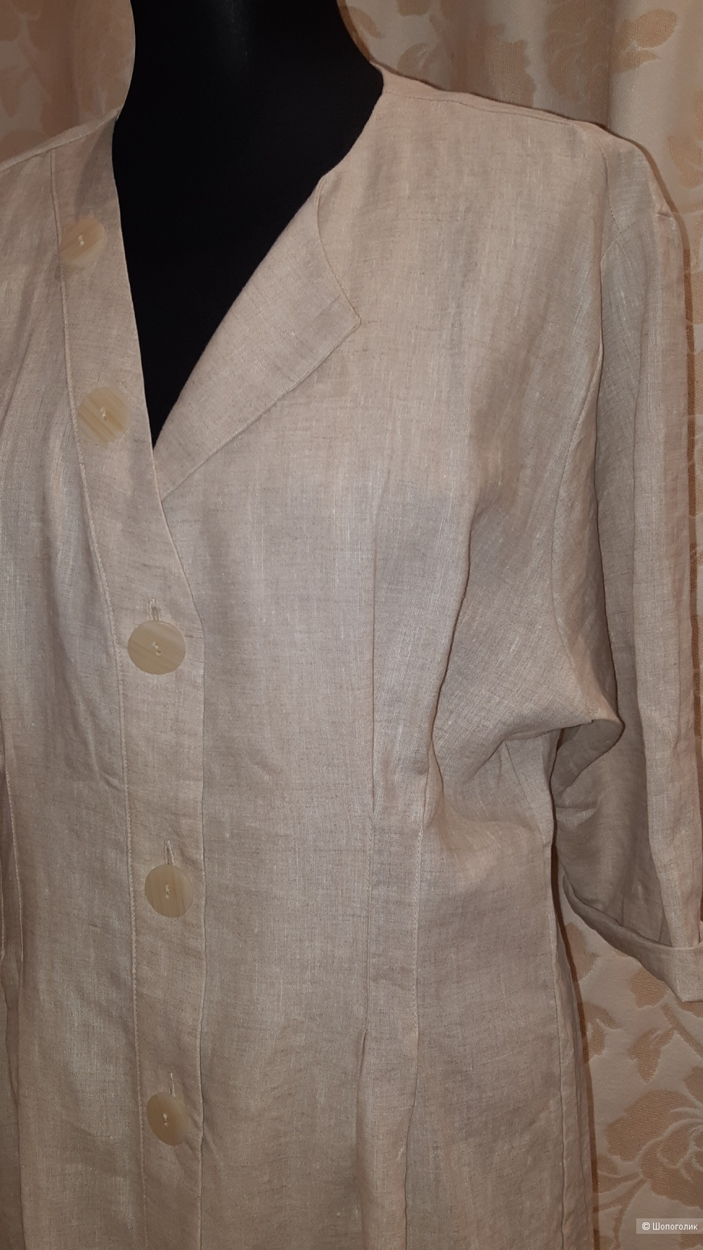 Льняное платье mango, размер l