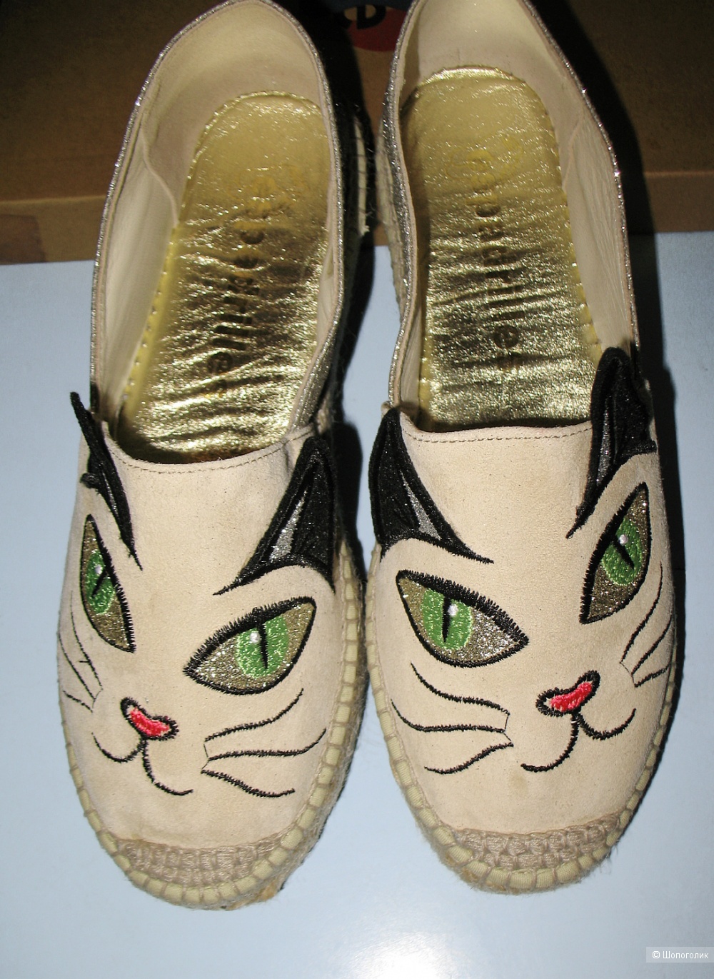Эспадрильи  Espadrilles, 39 EU (маломерят, подойдут на 37 EU)