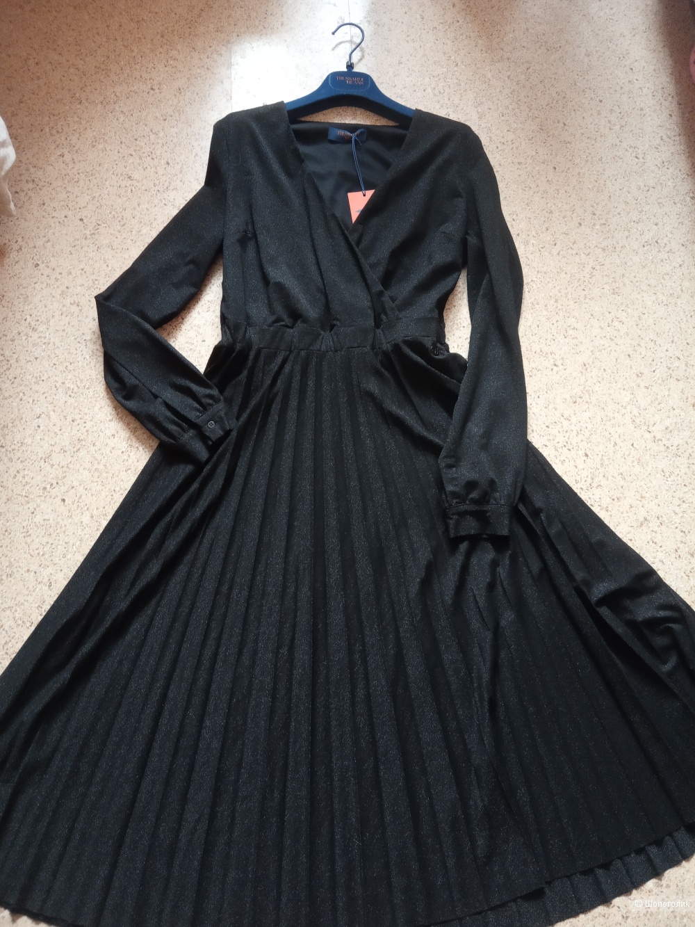 Платье Trussardi плиссе (люрекс), размер M (44-46)