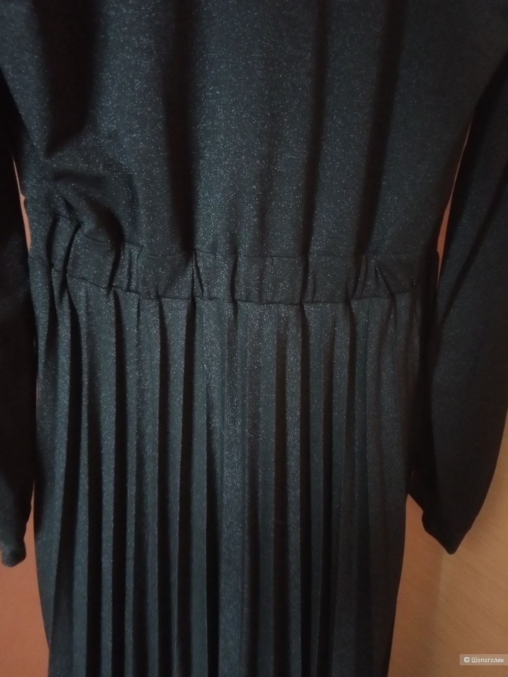 Платье Trussardi плиссе (люрекс), размер M (44-46)