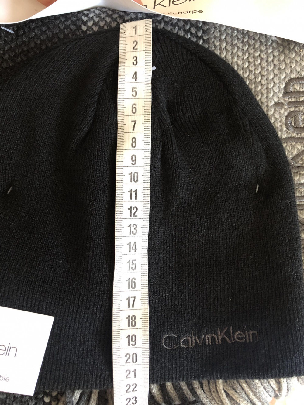 Комплект шапка шарф Calvin Klein one size