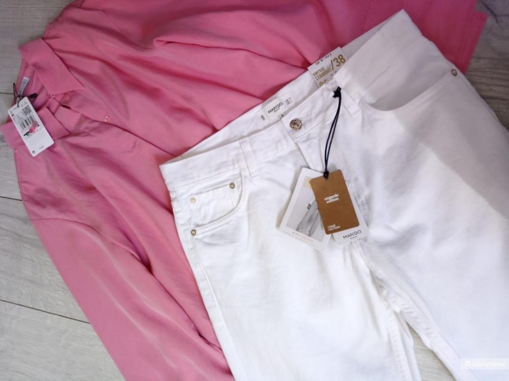 Прямые джинсы organic cotton mango, размер M