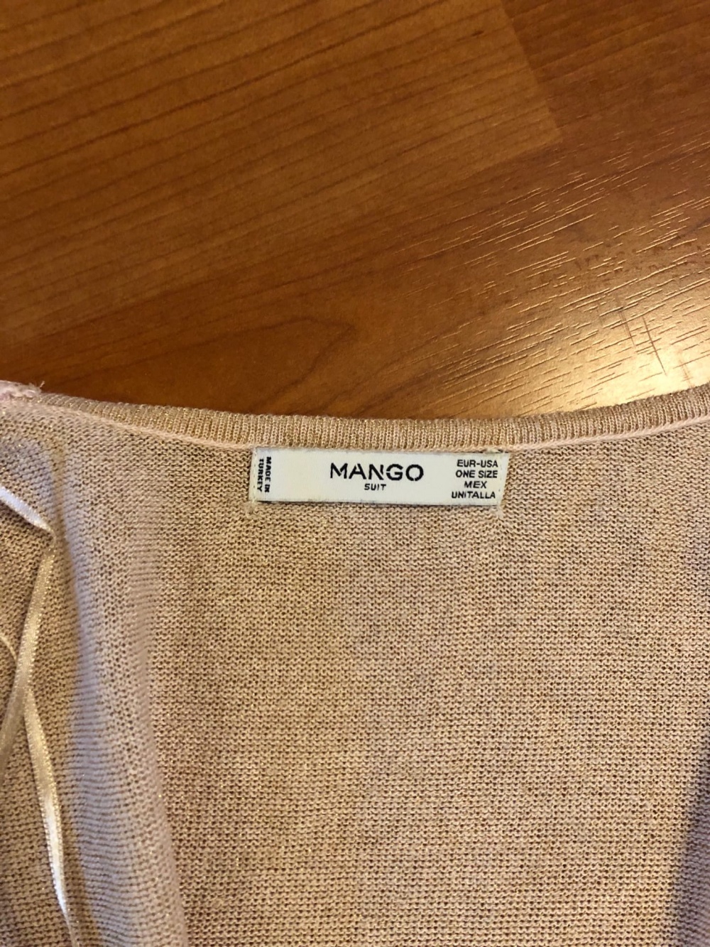 Комплект вещей MANGO, топ накидка платье, размер S