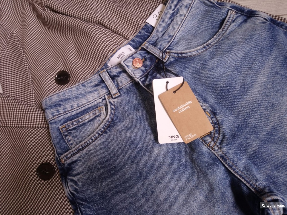Джинсы с высокой посадкой mango, размер eu 36