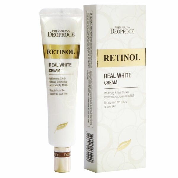 Крем для век и носогубных складок с ретинолом Deoproce Premium Retinol Real White Cream