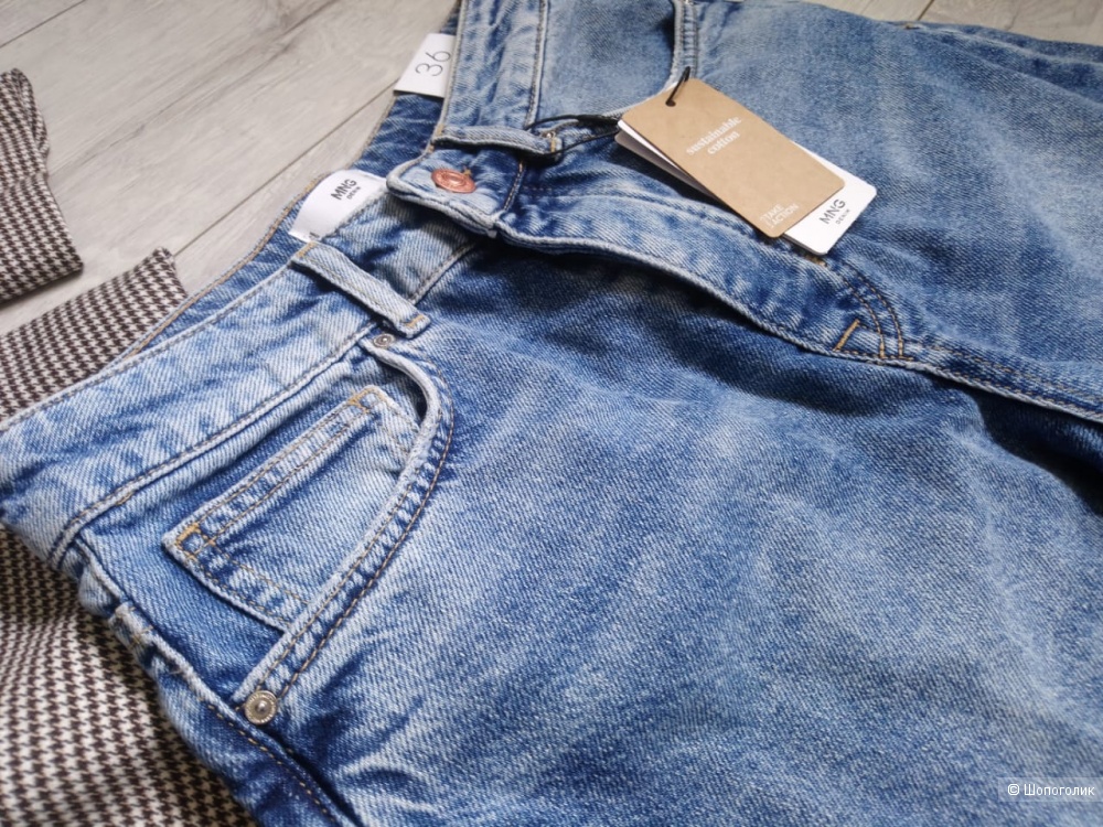 Джинсы с высокой посадкой mango, размер eu 36