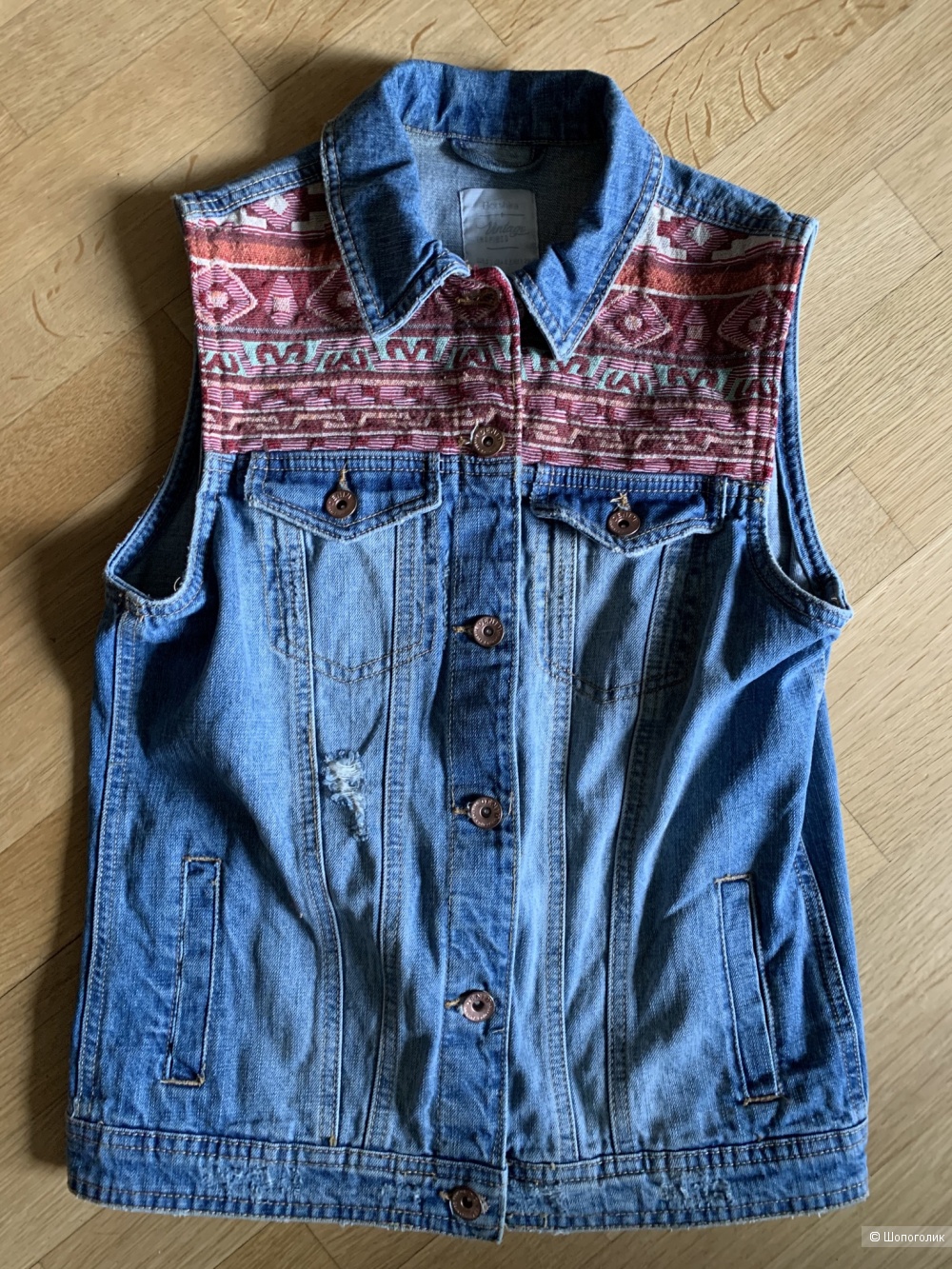 Жилет деним Bershka Vintage S