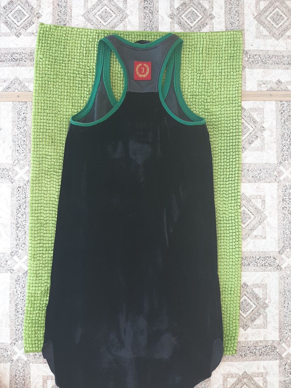 Платье с натуральной кожей Tre cinque sette ,размер 44 рус.