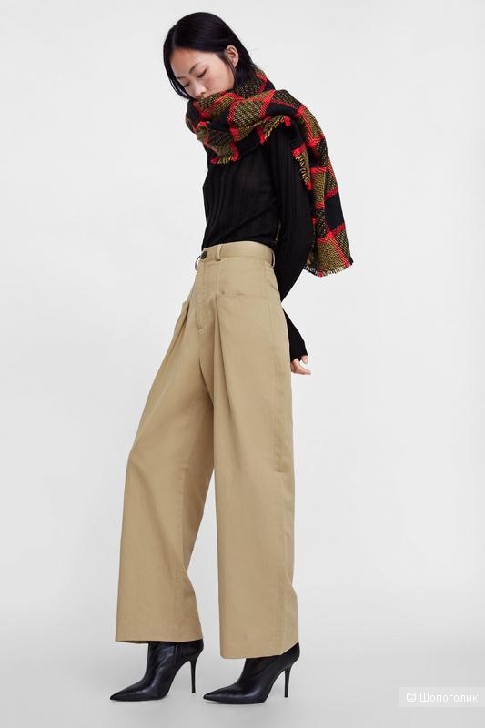 Льняные брюки  Zara XS