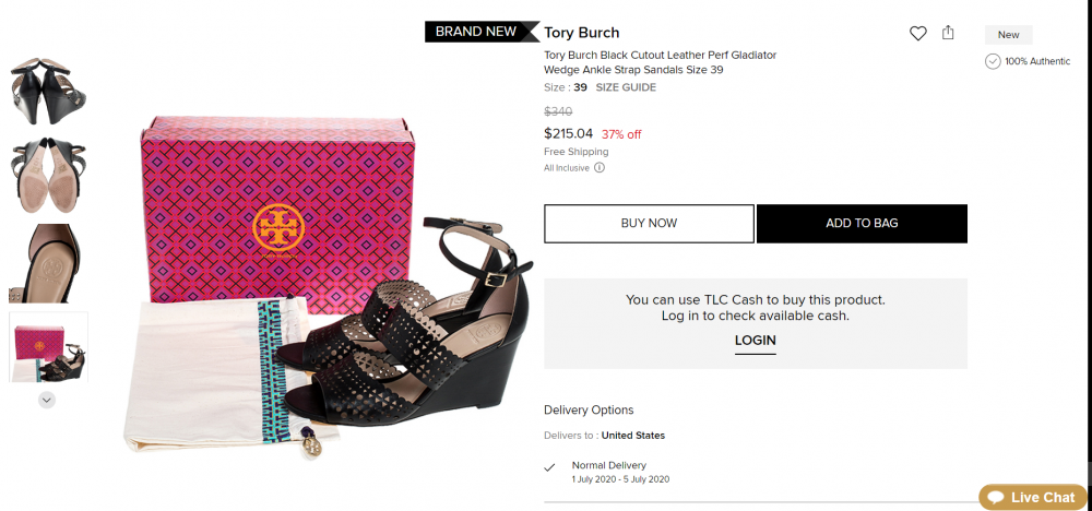 Босоножки Tory Burch, р. 39,5 - 40 (9,5 US)