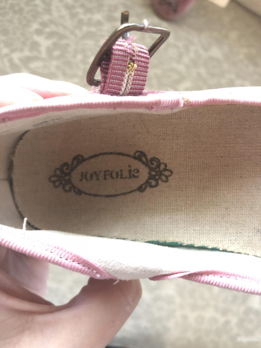Туфельки велюровые Joyfolie р.10т, 26rus (16,8см стелька)