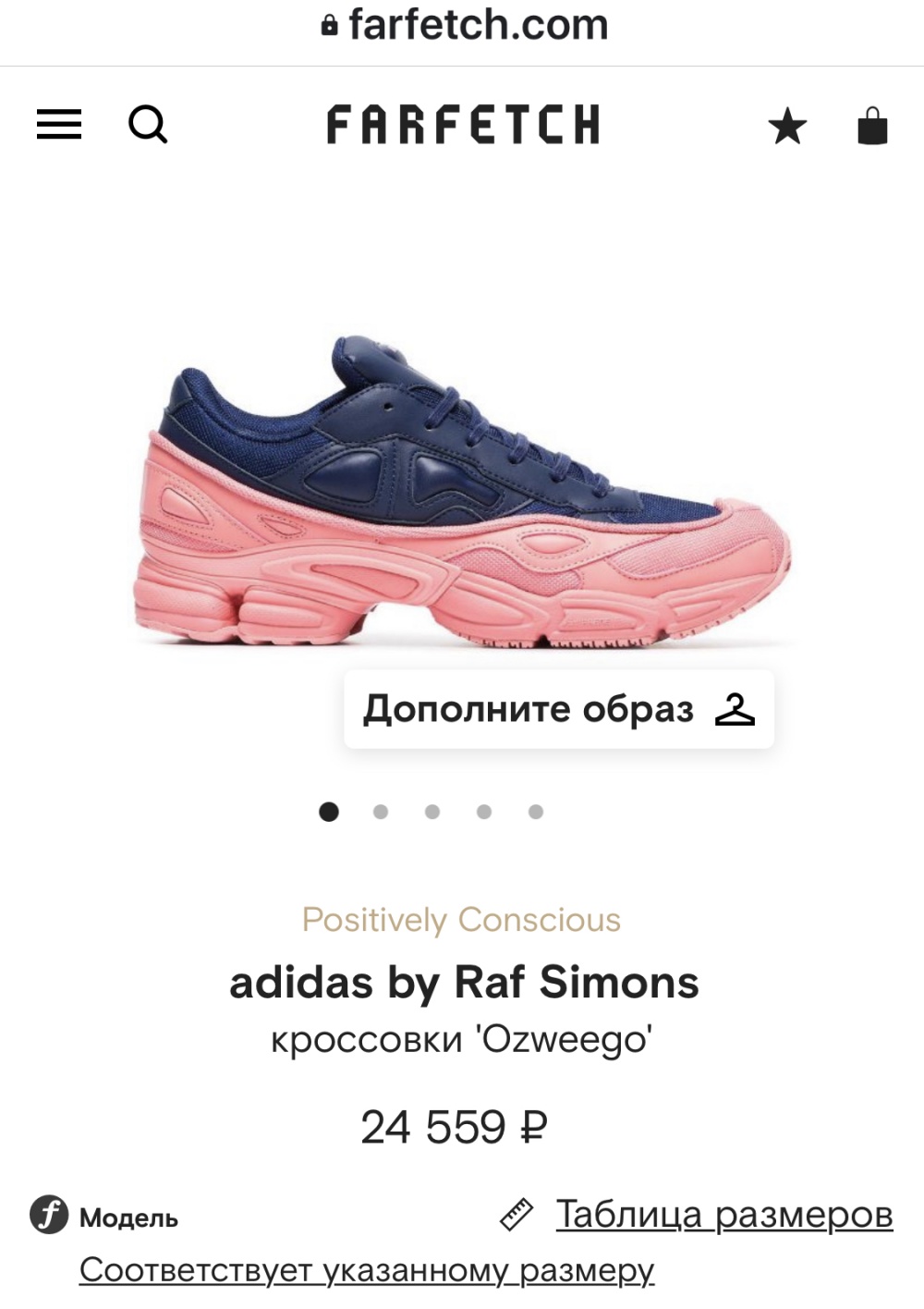 Кроссовки Adidas by Raf Simons Размер 41