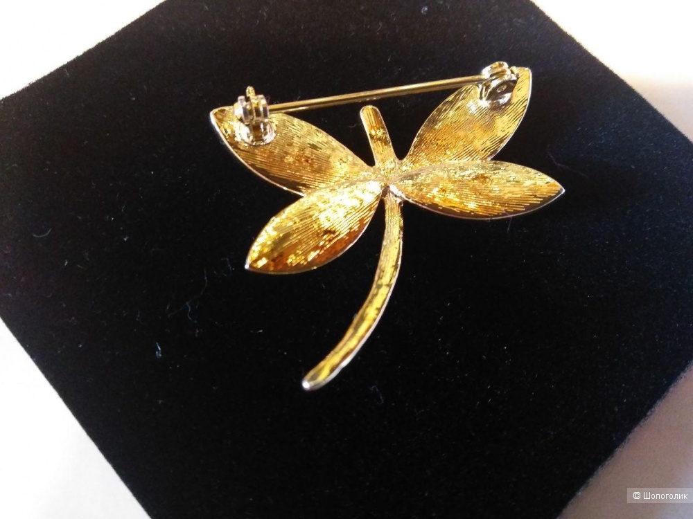 Брошь Swarovski " Стрекоза" 3х4 см