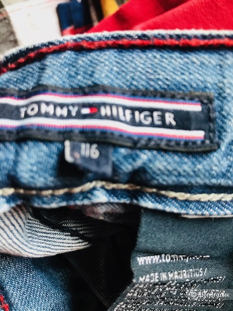 Комплект 3 вещи -шорты Tommy Hilfiger + пояс+ майка-   размер 5 лет