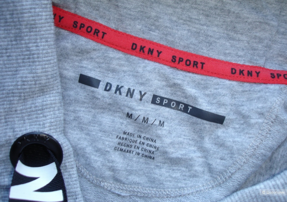 Платье-футболка с капюшоном DKNY Sport, размер М