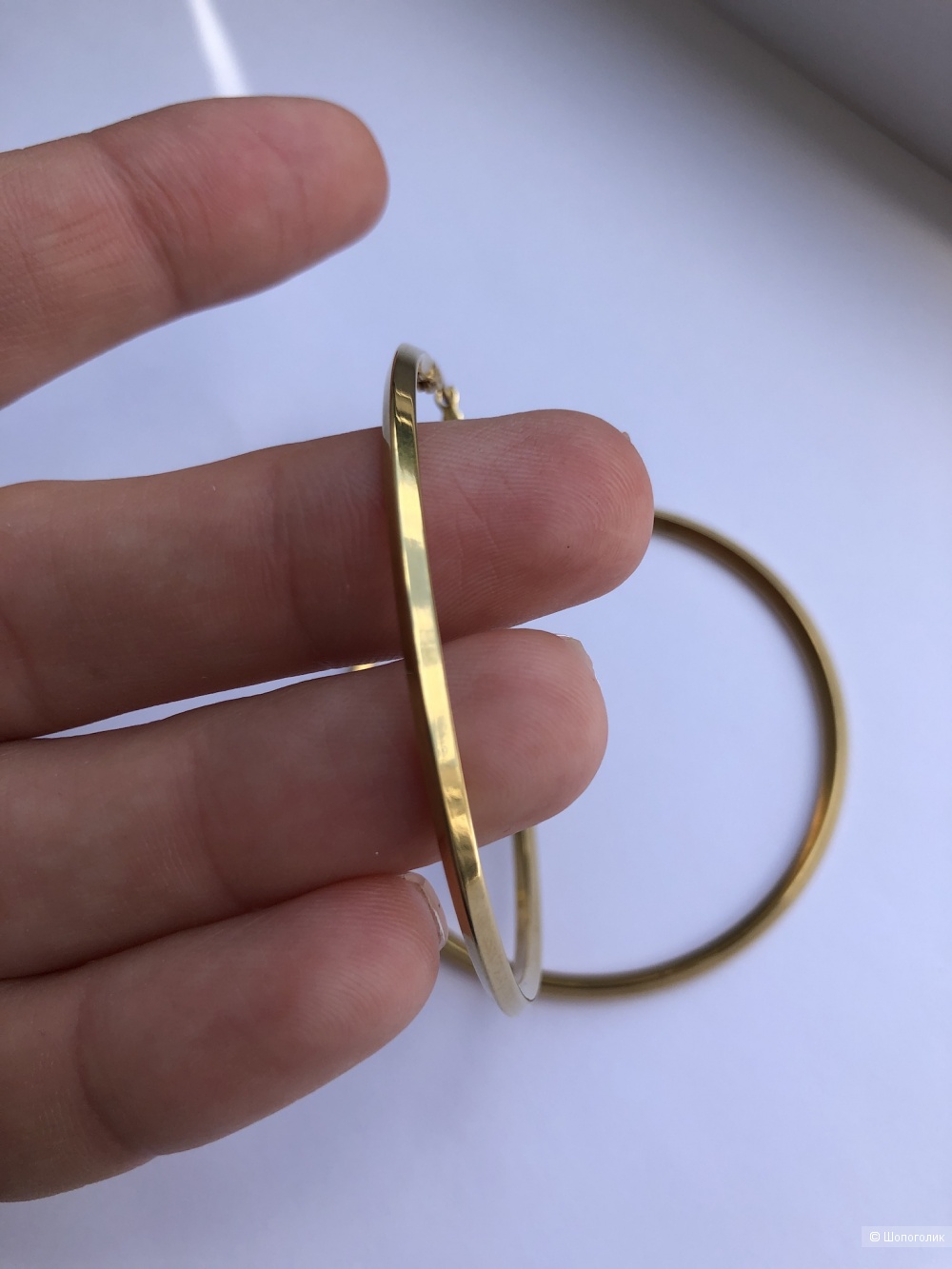 Серьги кольца стиль Celine