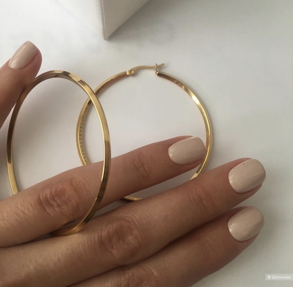 Серьги кольца стиль Celine