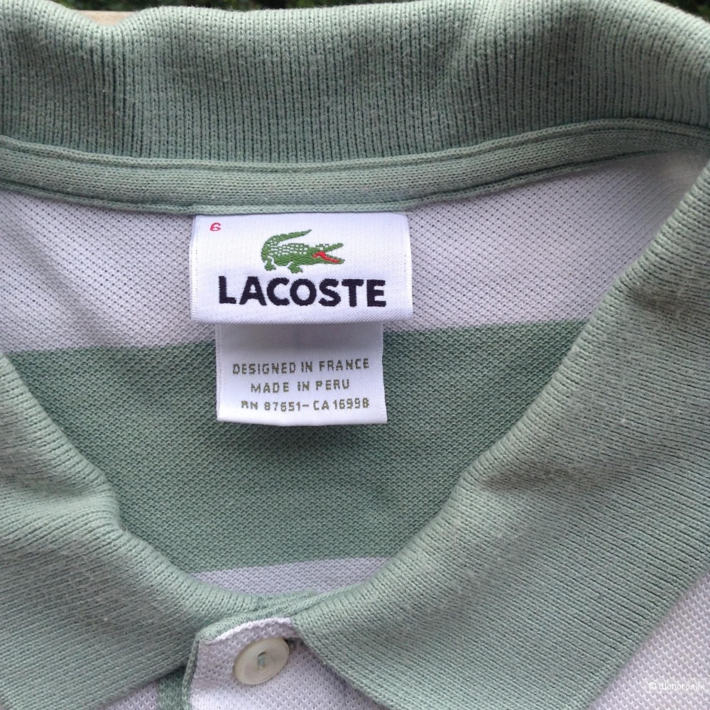 Поло Lacoste, размер 6 (XL)