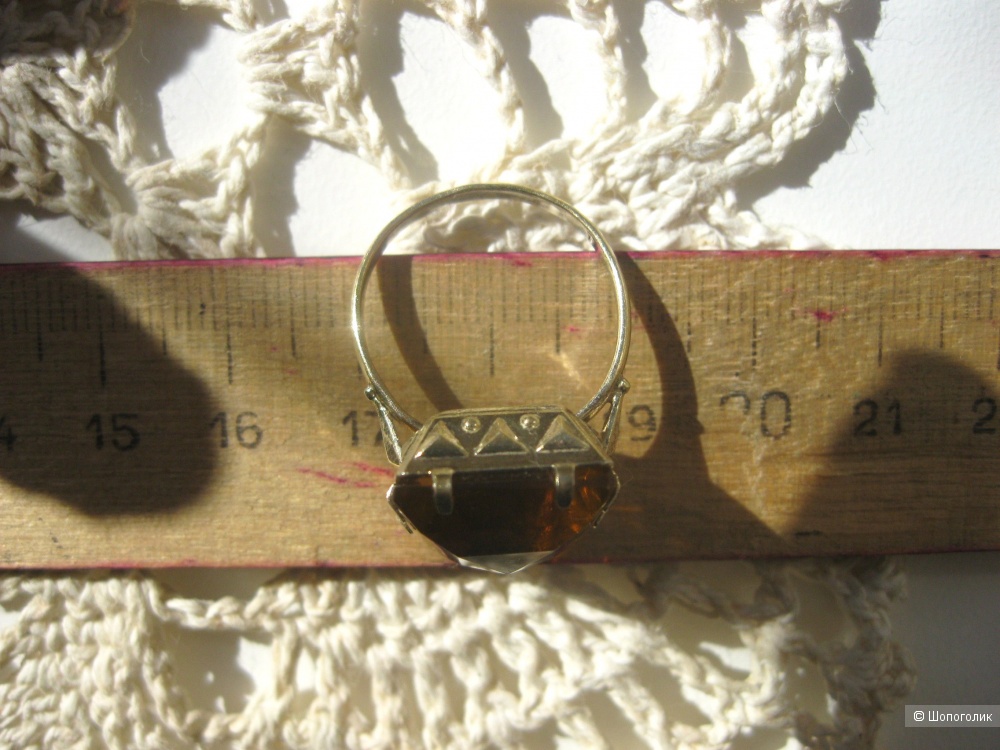 Винтажное серебряное кольцо, 20 размер