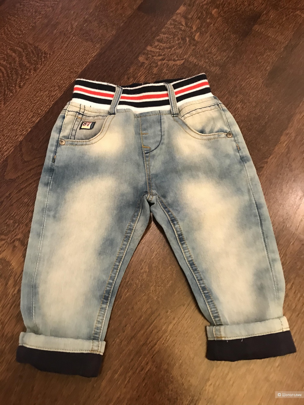 Поло Chicco, джинсы Wojcik, шорты Coton, размер 74