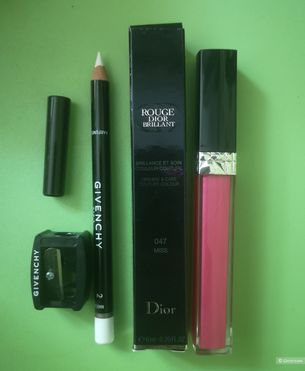 Блеск для губ Dior +карандаш для глаз Givenchy