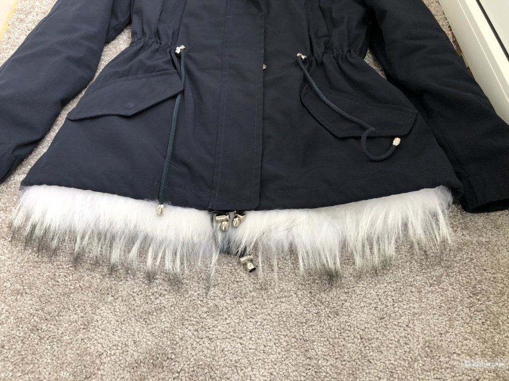 Зимняя парка-куртка с мехом енота Madannu, р. Xs(42)
