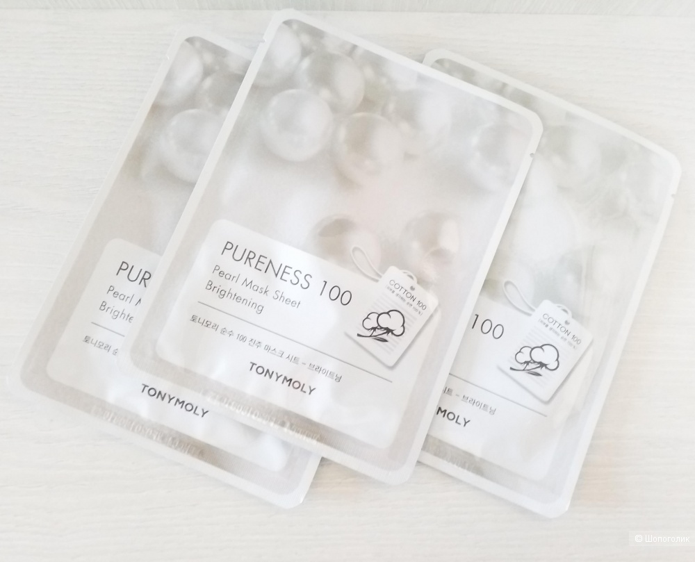 Одноразовая тканевая маска с экстрактом жемчуга TONY MOLY Pureness 100 Pearl Mask Sheet Brightening