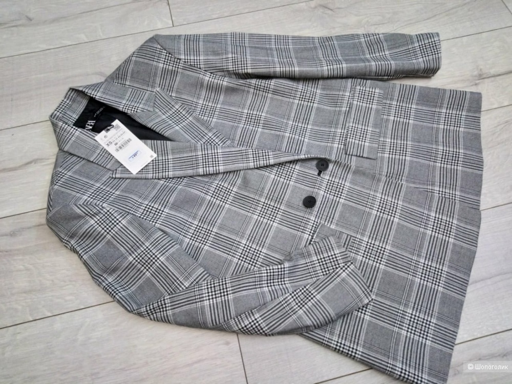 Пиджак в клетку ZARA, размер XS-S-М