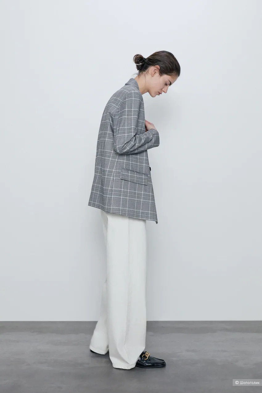 Пиджак в клетку ZARA, размер XS-S-М