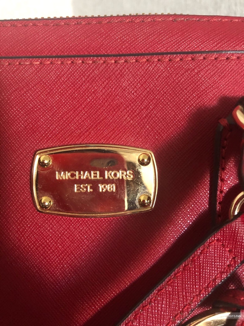 Сумка б/у Michael Kors Saffiano Small Satchel Leather