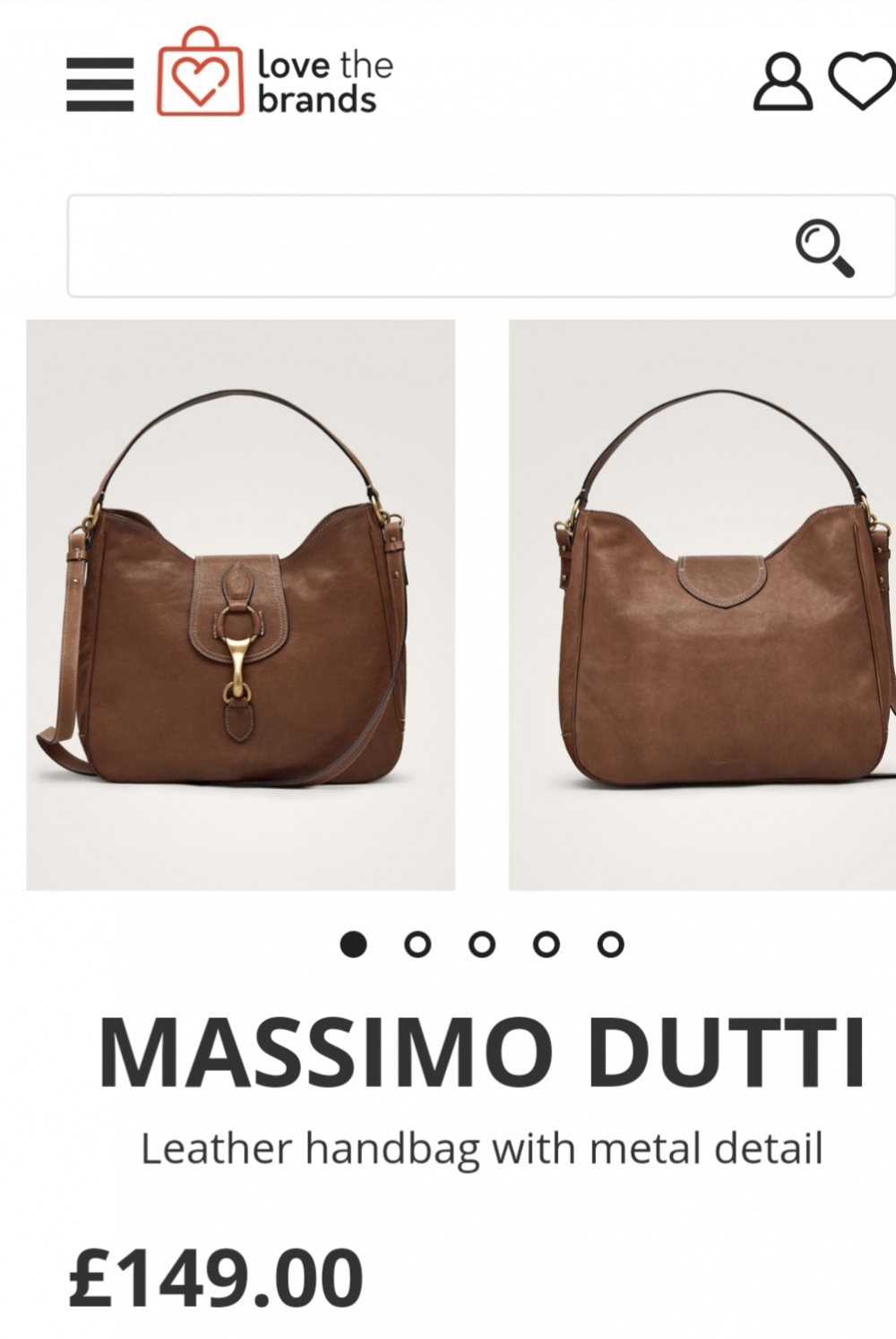Новая кожаная сумка massimo dutti, размер большой