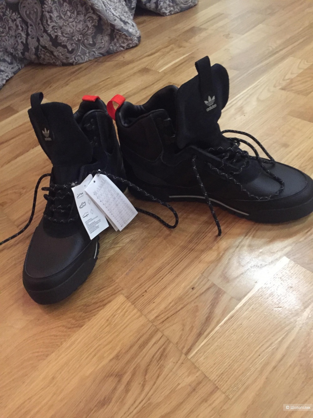 Чёрные ботинки Adidas originals baara EU 43,5