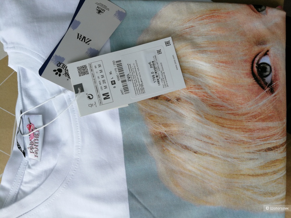 Футболка zara, M