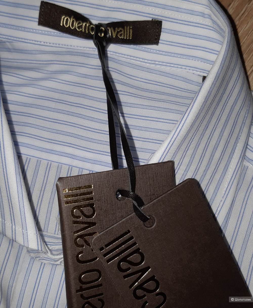 Новая мужская рубашка бренда roberto cavalli, размер l