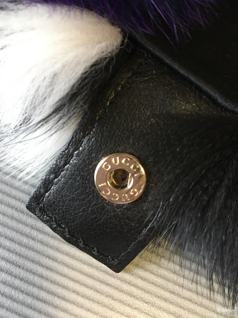 Шарф из меха от GUCCI, one size