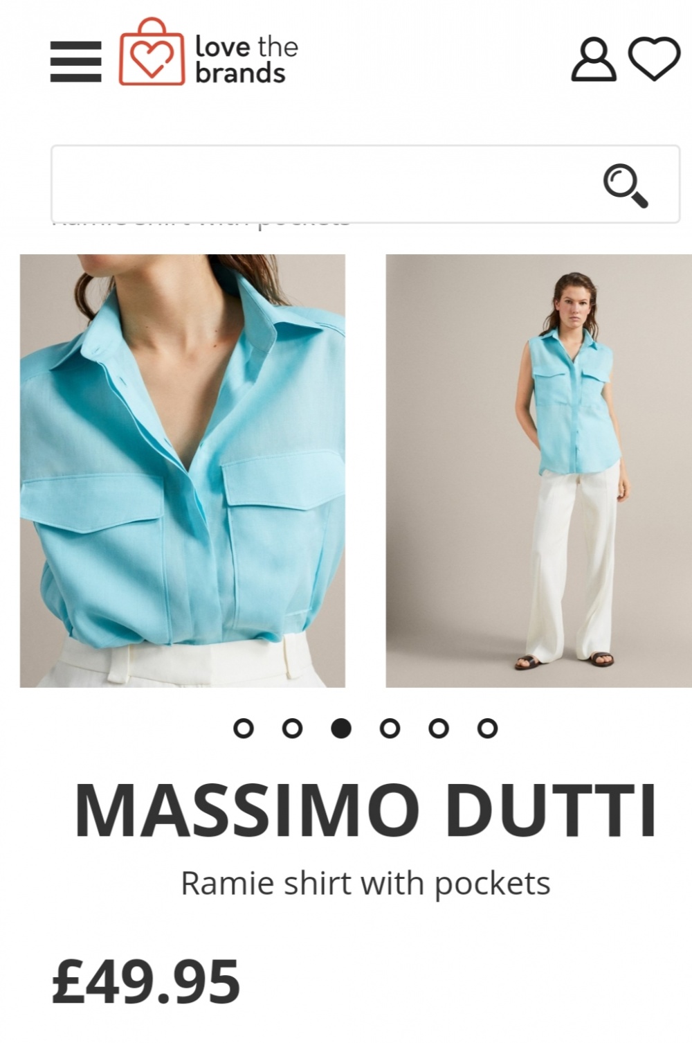 Новая рубашка без рукавов massimo dutti, размер 46/48/50