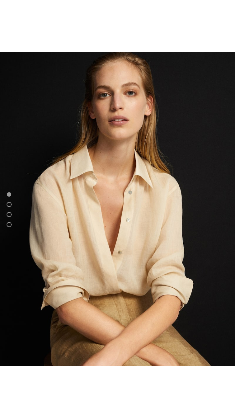 Блузка рубашка Massimo Dutti, 36