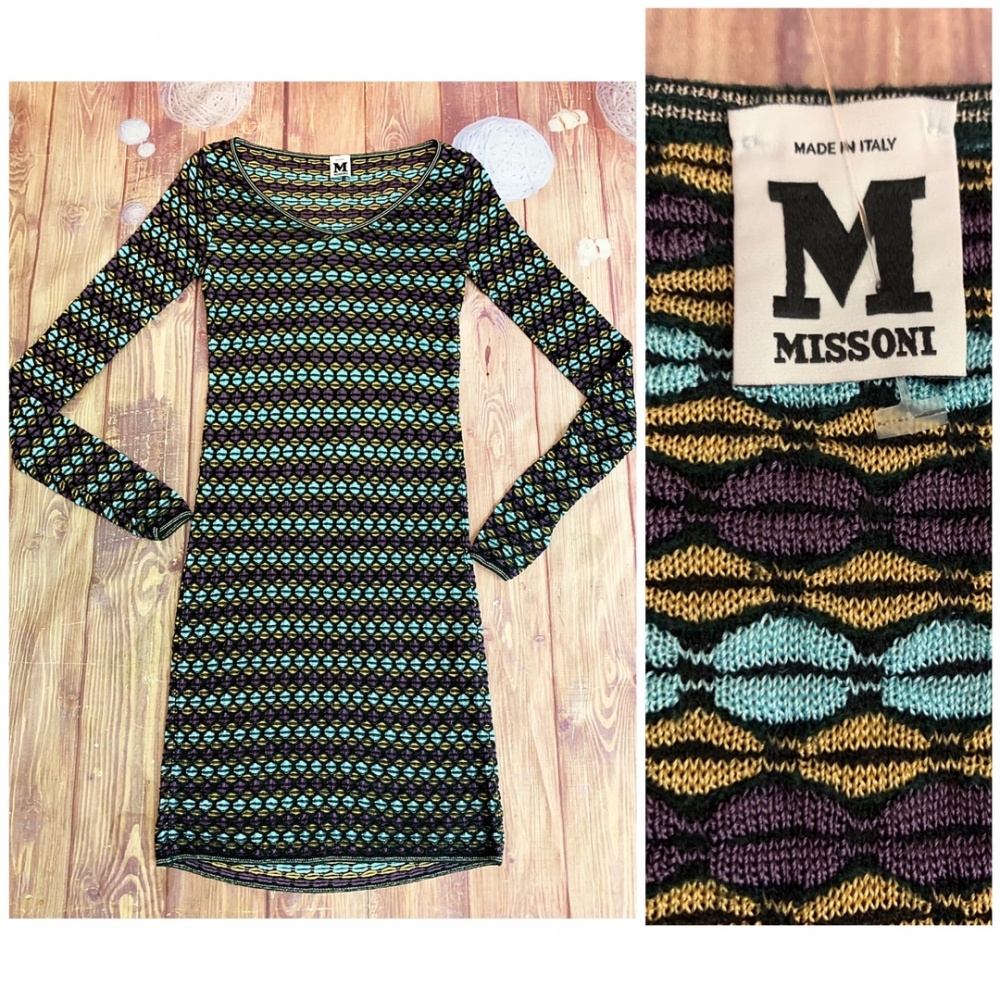 Платье из шерсти мериноса от Missoni XS/S