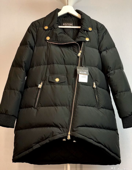 Пуховик Boutique Moschino 48IT/50 RUS (подойдёт на 50-54 российские размеры)