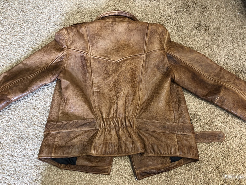 Женская кожаная куртка-косуха бренда GESTUZ размер 46-48